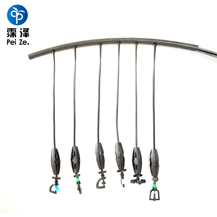 Hanging micro sprinkling assembly